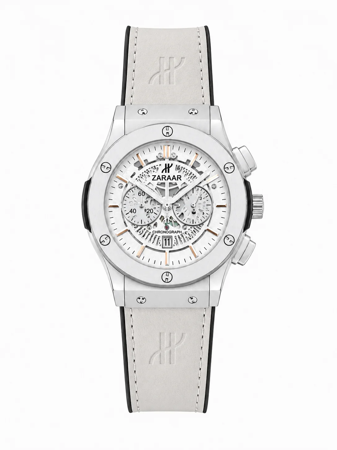 ZARAAR Skeleton Series Watch — WHITE SKELETON
