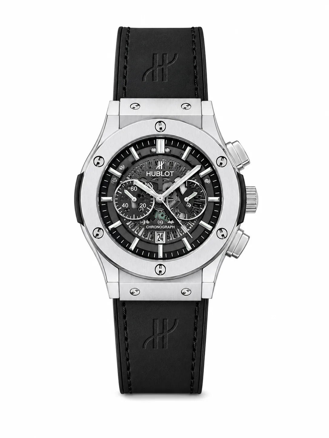 ZARAAR Hublot Design Watch — BLACK SKELETON