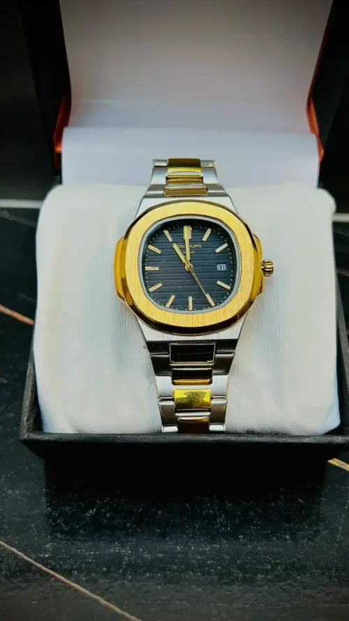 ZARAAR Patek Philippe Dual Tone Watch — MIDNIGHT BLACK
