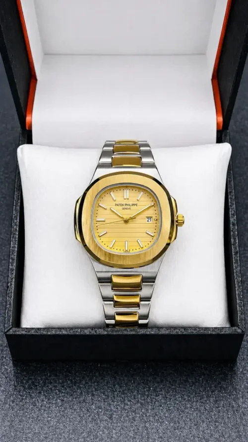 ZARAAR Patek Philippe Dual Tone Watch — CHAMPAGNE GOLD