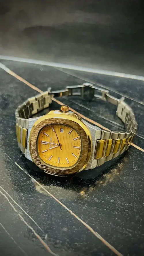 ZARAAR Patek Philippe Dual Tone Watch — CHAMPAGNE GOLD