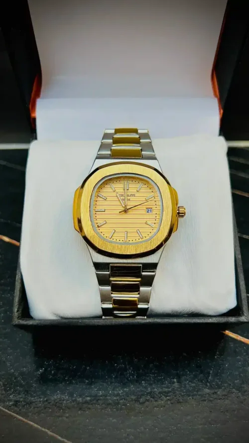 ZARAAR Patek Philippe Dual Tone Watch — CHAMPAGNE GOLD